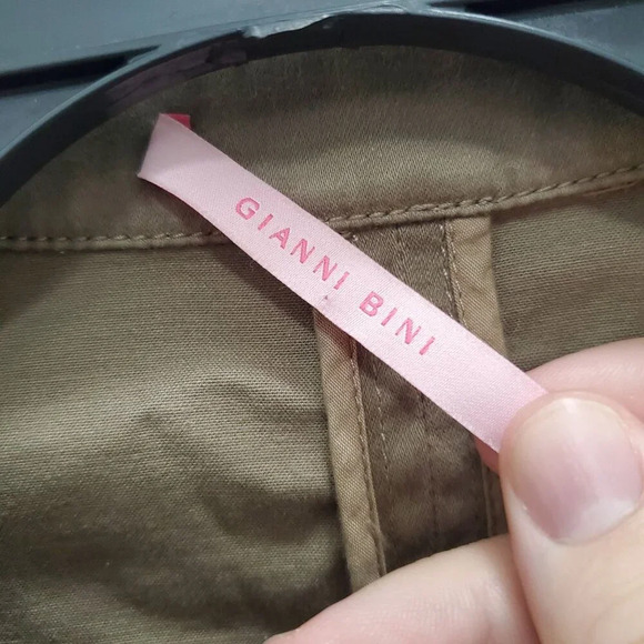 Gianni Bini Women's Light Brown Stretch Cotton Fitted‎ Career Blazer Size S - Picture 6 of 10